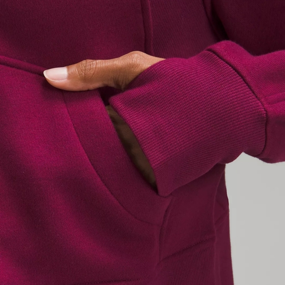 NWT Lululemon Scuba Oversized Full-Zip Hoodie Deep Luxe/Gold XS/S - Picture 5 of 9